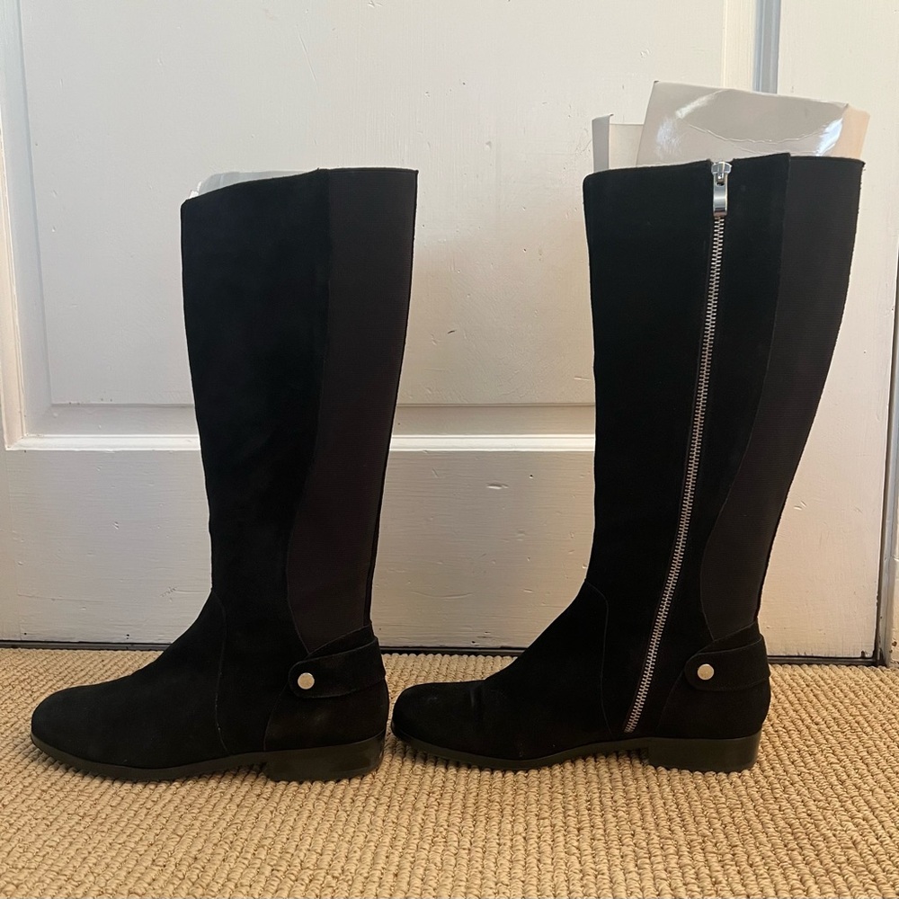 MOVING SALE 🔥 Lands’ End Tall Suede Boots Size 8 - Picture 2 of 8
